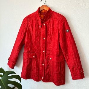 bright red jacket ❤️